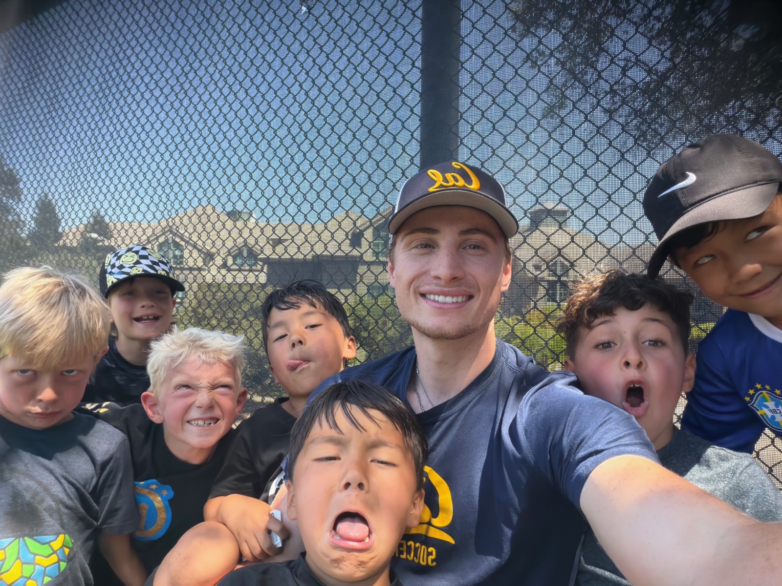 Kai with young players